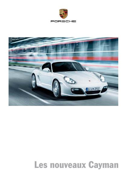 Рекламный буклет Porsche 987 Cayman FR